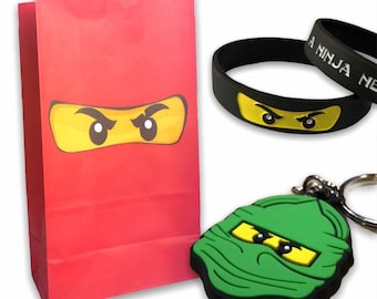Ninja Themed Party Bag with 2 Favors (Single Set)