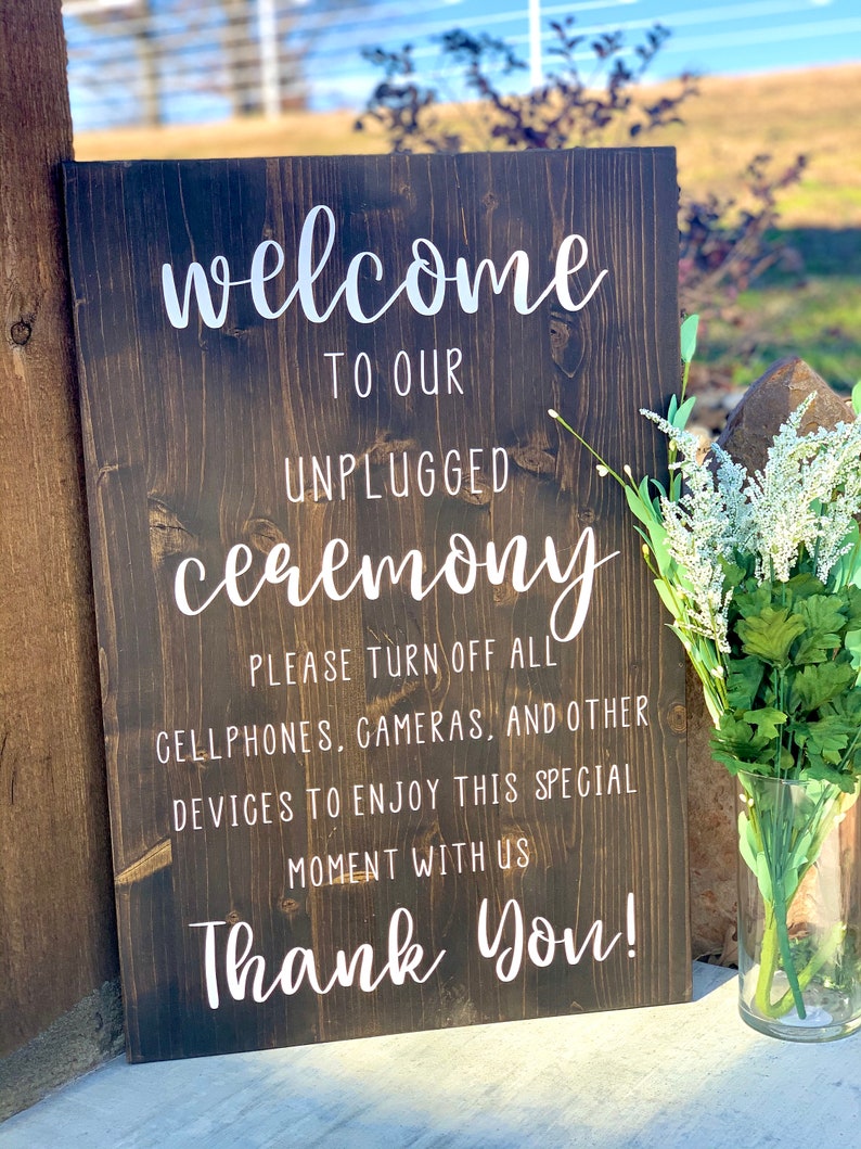 Free Free 89 Unplugged Wedding Sign Svg SVG PNG EPS DXF File