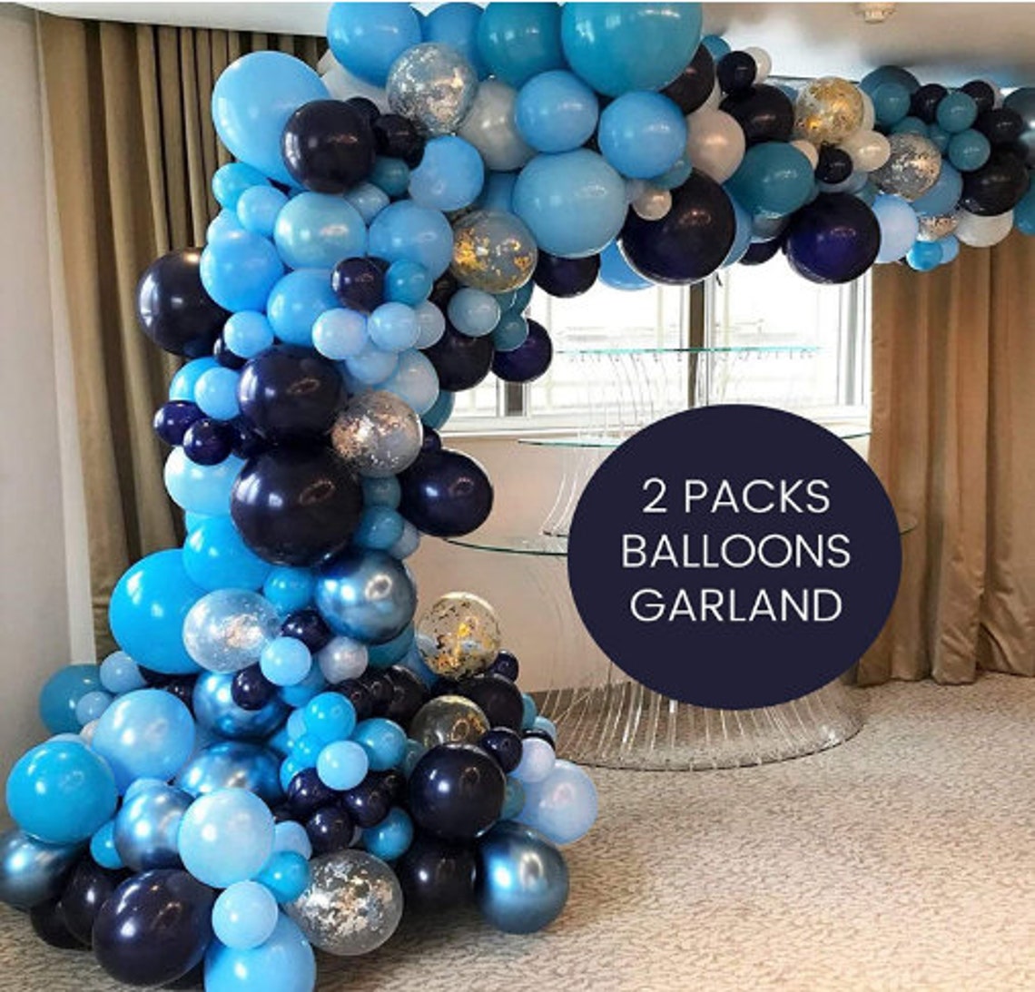 Royal Blue Balloon Garland 100 Pack 12 Inch Latex Balloons Etsy