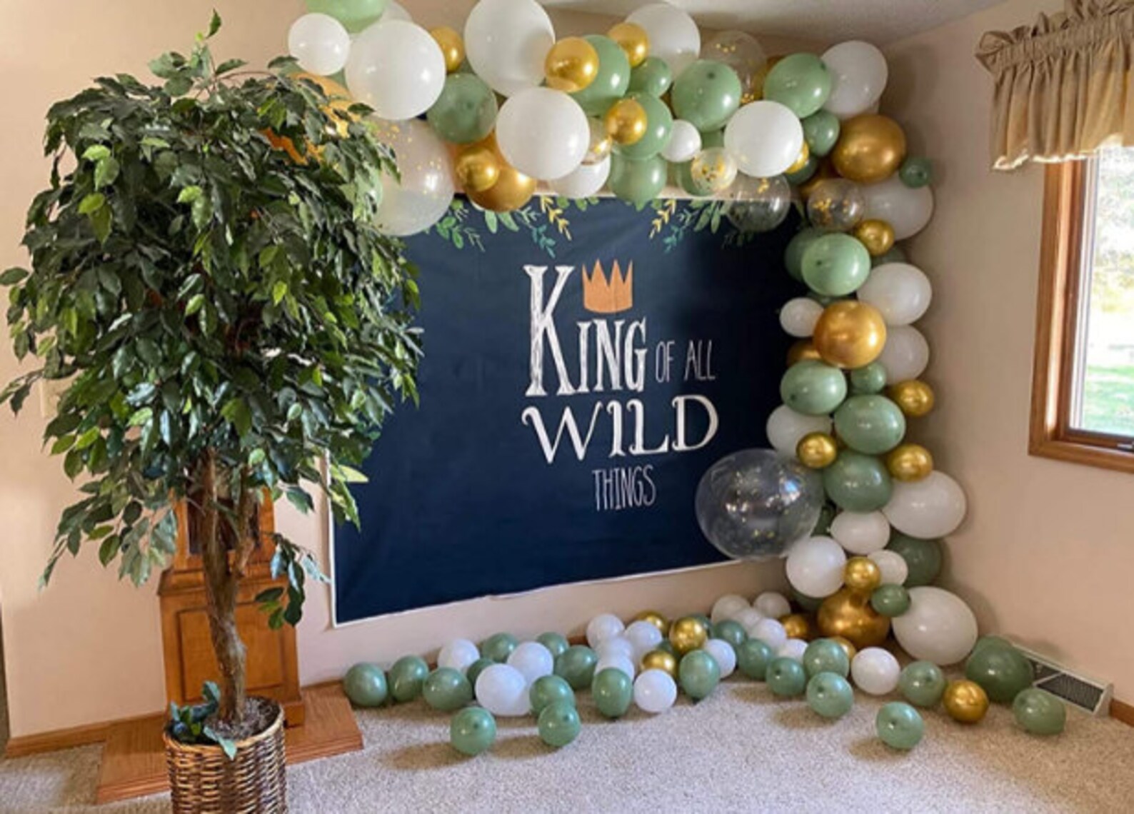 Sage Olive Green Balloon Garland Arch Kit 127 PCS Confetti