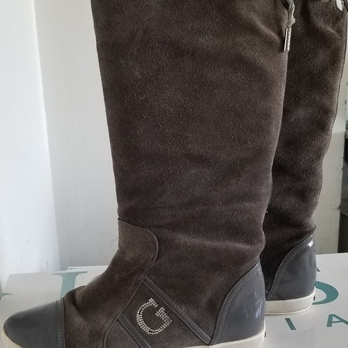 Shops Vintage Boots Guess by Marciano/ Suede/ Very soft Light and comfortable/Grey/Grey Size 39 EU/8.5US/5.5UK