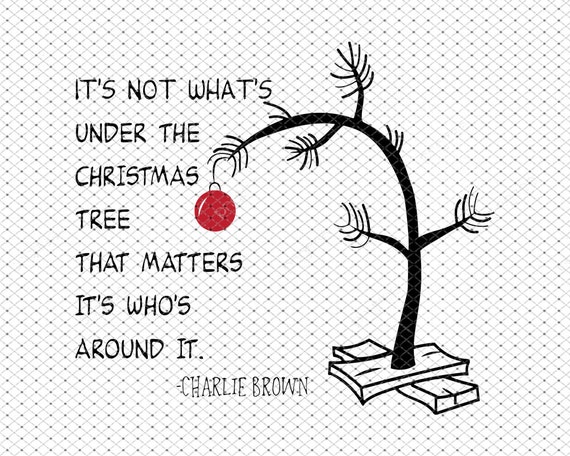 Charlie Brown Christmas Tree svg Merry Christmas SVG | Etsy
