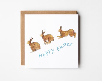 Easter Hare Greetings Card