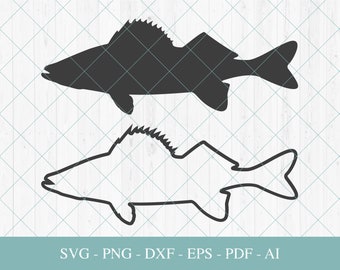 Download Walleye Fish Svg Etsy