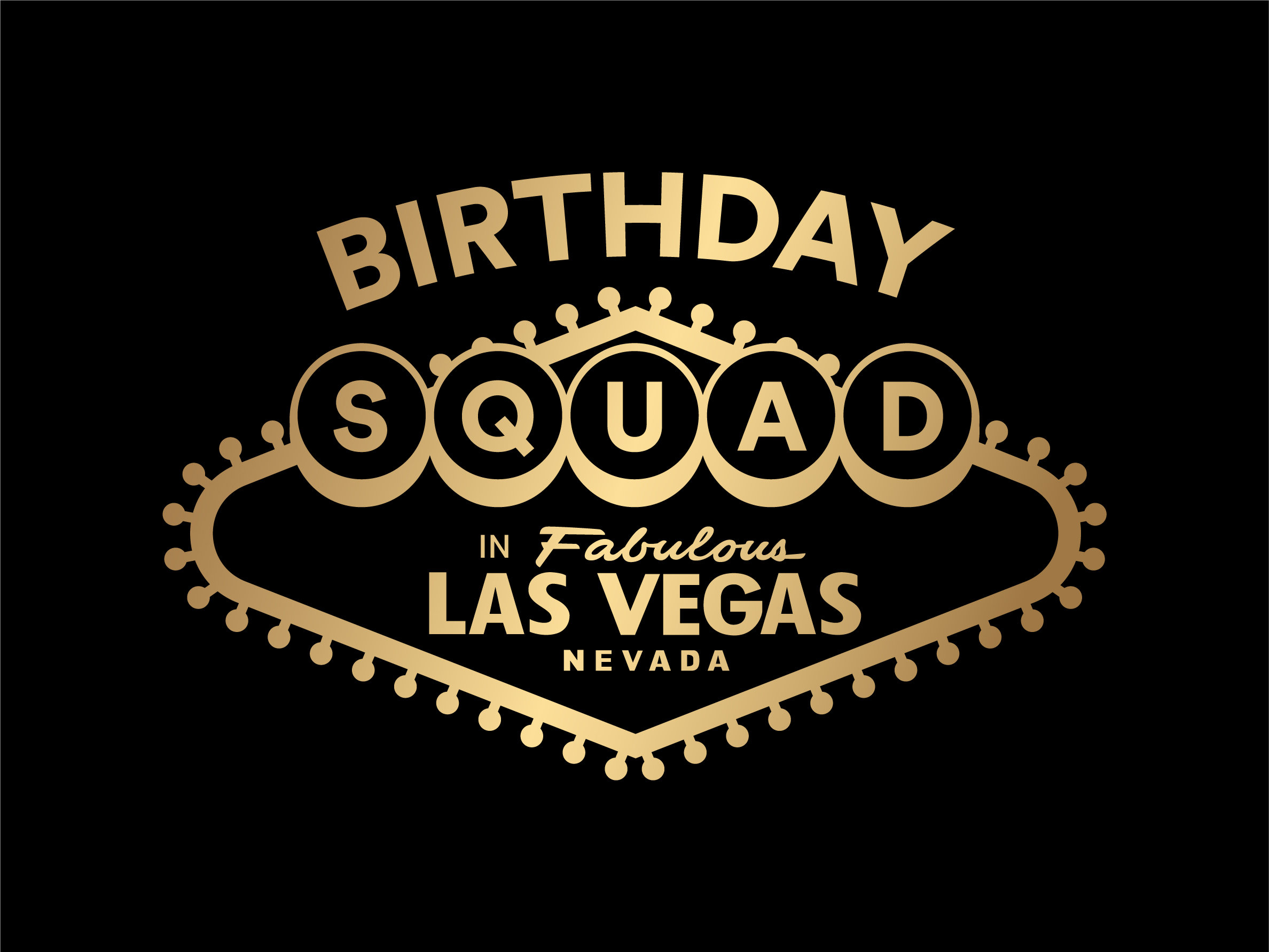 Las Vegas Birthday Squad Clipart / Cutting Files Svg Png Jpg Etsy