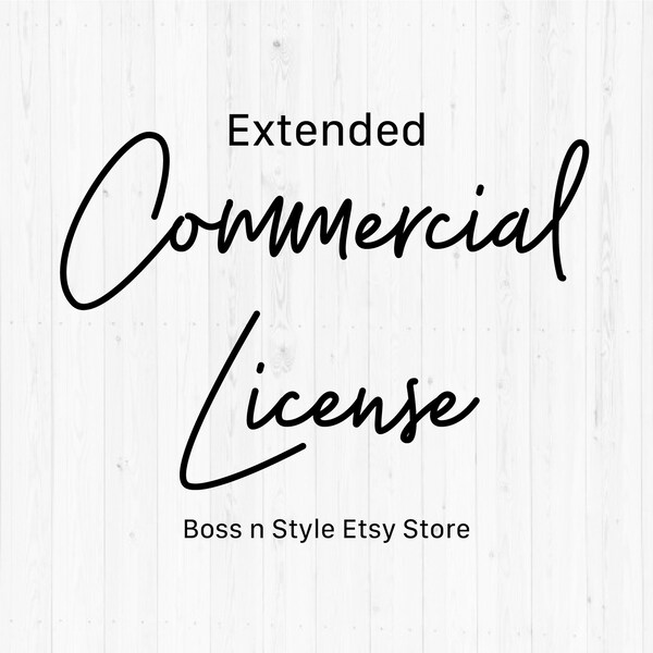 Extended License For: Selling 50+ Printed Items - or - For Selling Transfers And Sublimation Transfers - Commercial Use