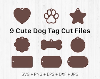 Cute Dog Tag - Etsy