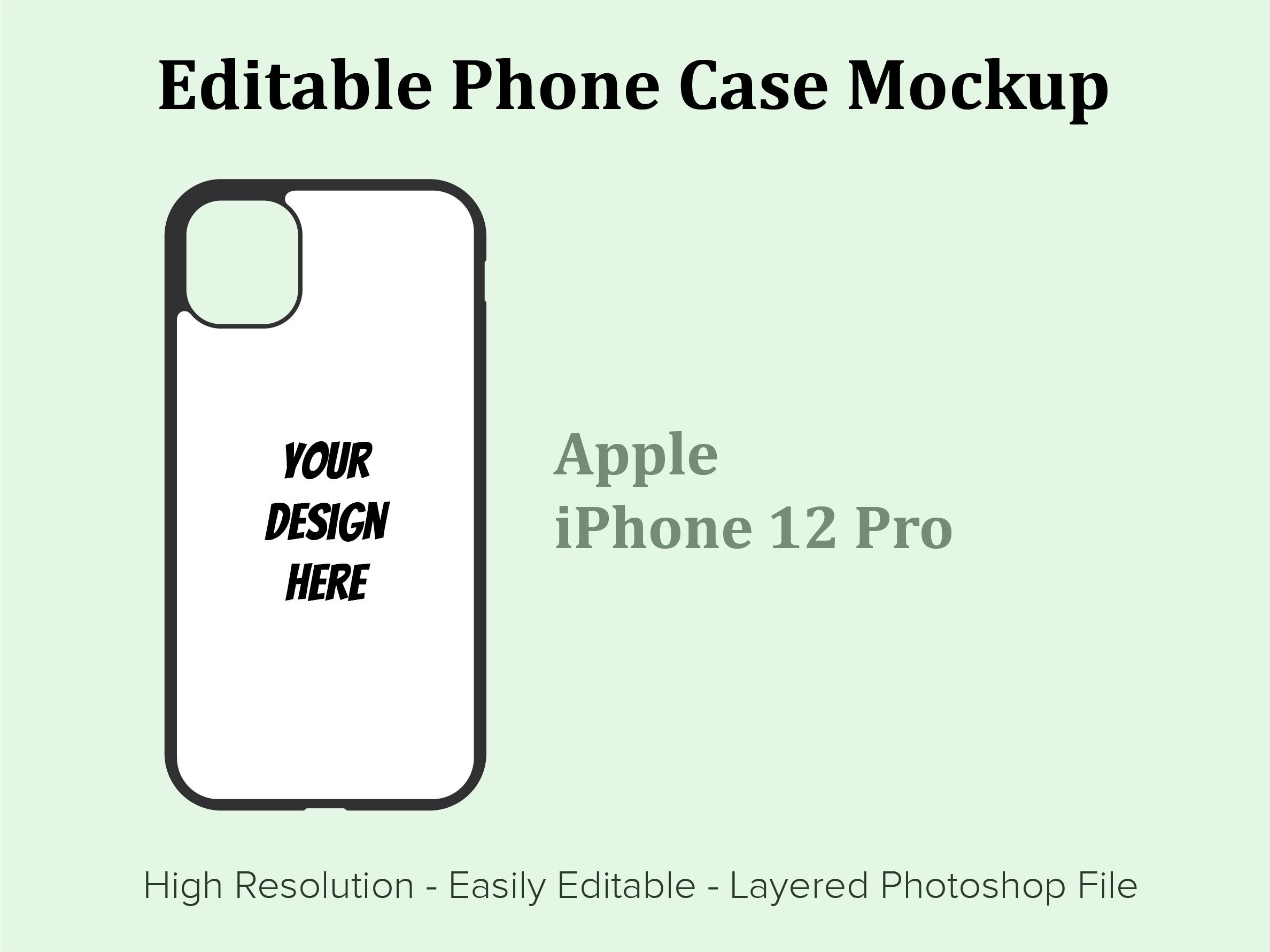 Download IPhone 12 Pro Case PSD Mock Up Sublimation iPhone Case Mock | Etsy