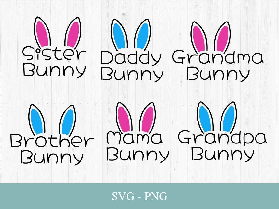 Download Family Bunny svg Bundle Mama Bunny svg Easter svg Bundle | Etsy