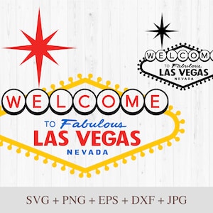 Las Vegas Sign Transparent Clipart / Cutting Files Svg Png 