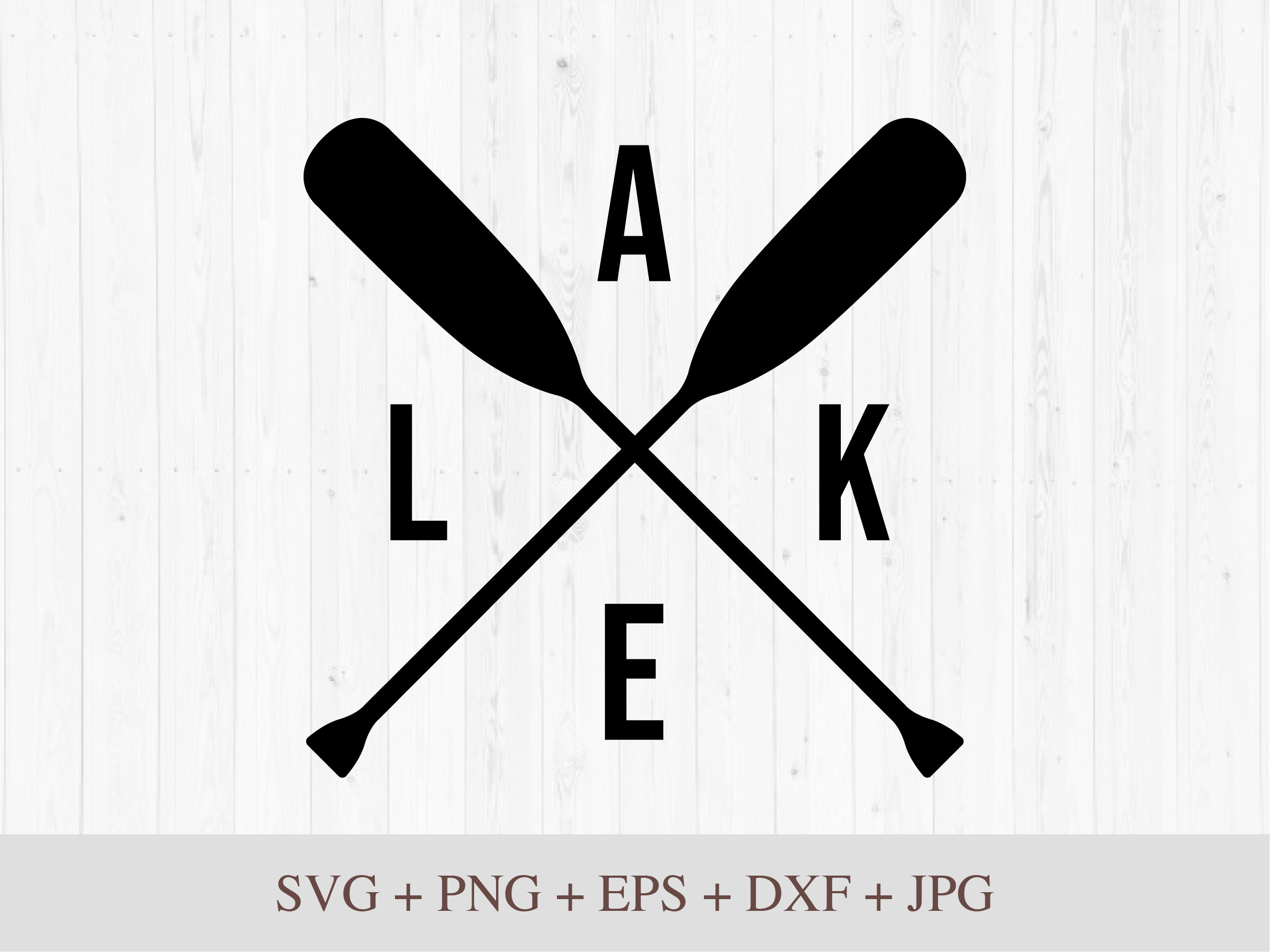 Svg Crossed Canoe Paddle