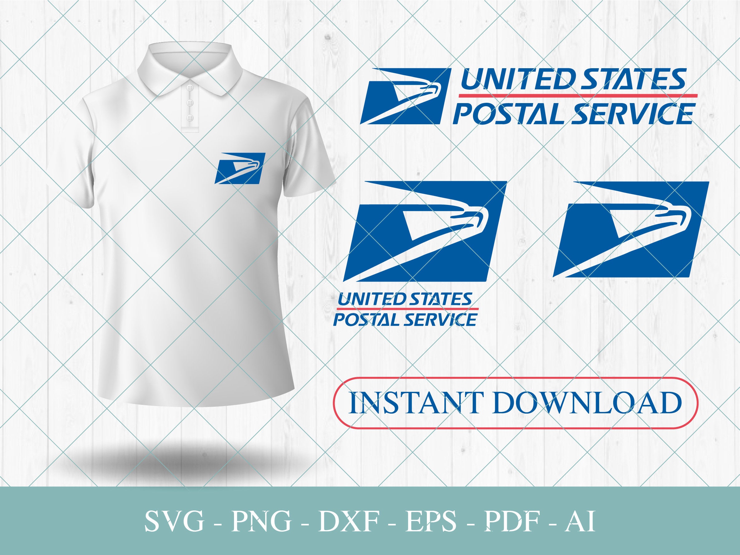 USPS logo Digital File svg png cricut silhouette Etsy