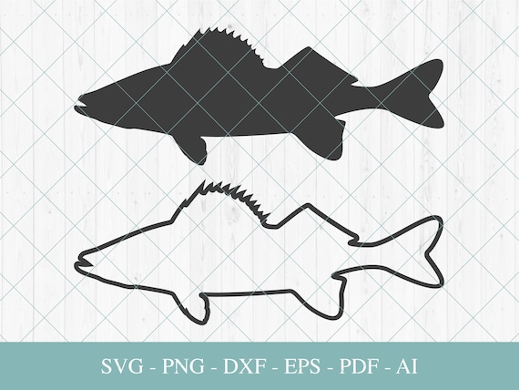 Walleye Fish SVG, Walleye Instant Download SVG, PNG, Dxf, Jpg Digital  Download -  Canada