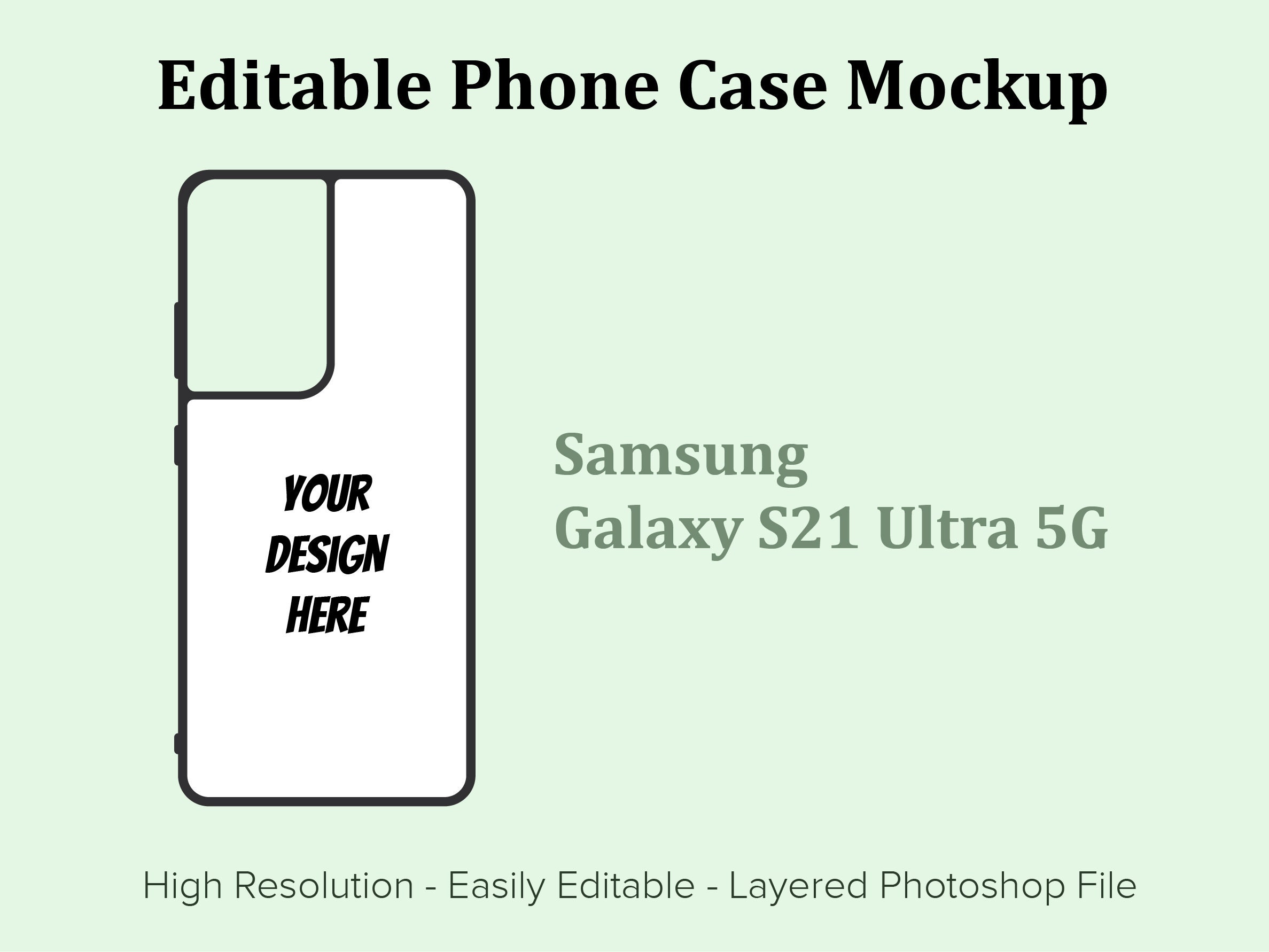 Bạn đang tìm kiếm một bảng mẫu PSD cho chiếc ốp lưng của mình? Không cần phải chờ đợi nữa! Hãy tìm đến trang web của chúng tôi để tải xuống bảng mẫu PSD của Samsung Galaxy S21 Ultra Case Sublimation Case. Hãy tạo ra một chiếc ốp lưng tuyệt vời với bảng mẫu số này!