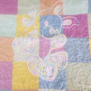 Gequilteter Häschen Baby Quilt,