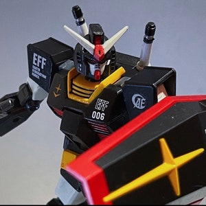 RX-78-1 Prototype, EG 1/144 Custom Painted, Assembled Gunpla Model Kit