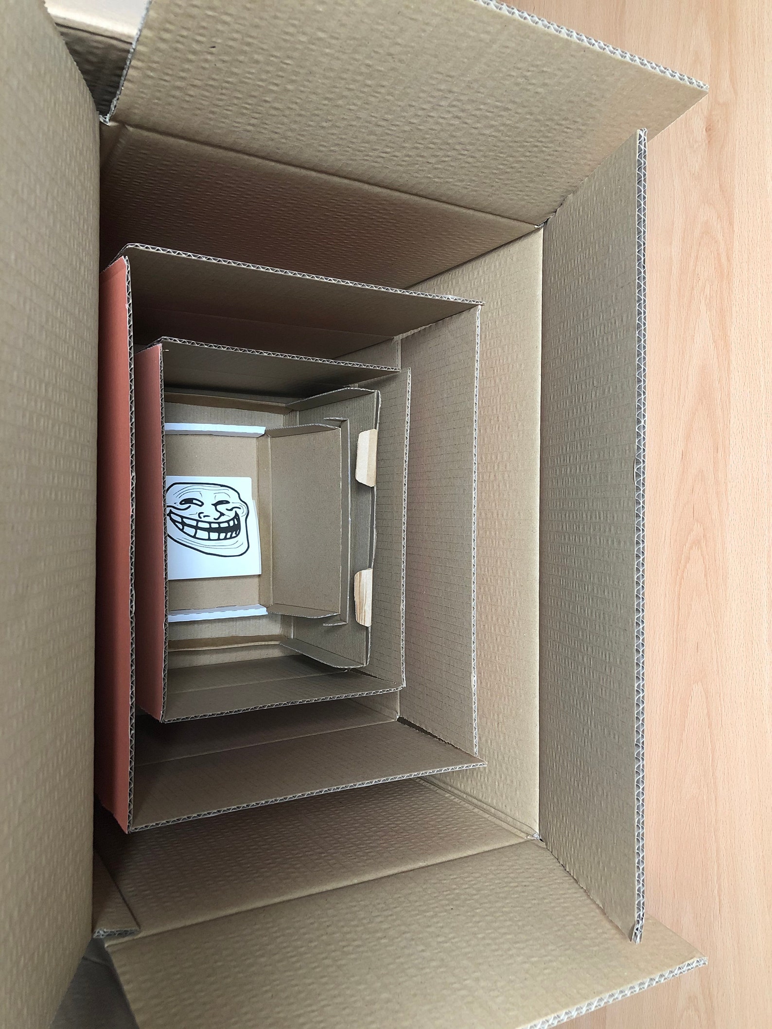 Box In A Box In A Box Gift Prank Classic Empty Boxes Prank Etsy