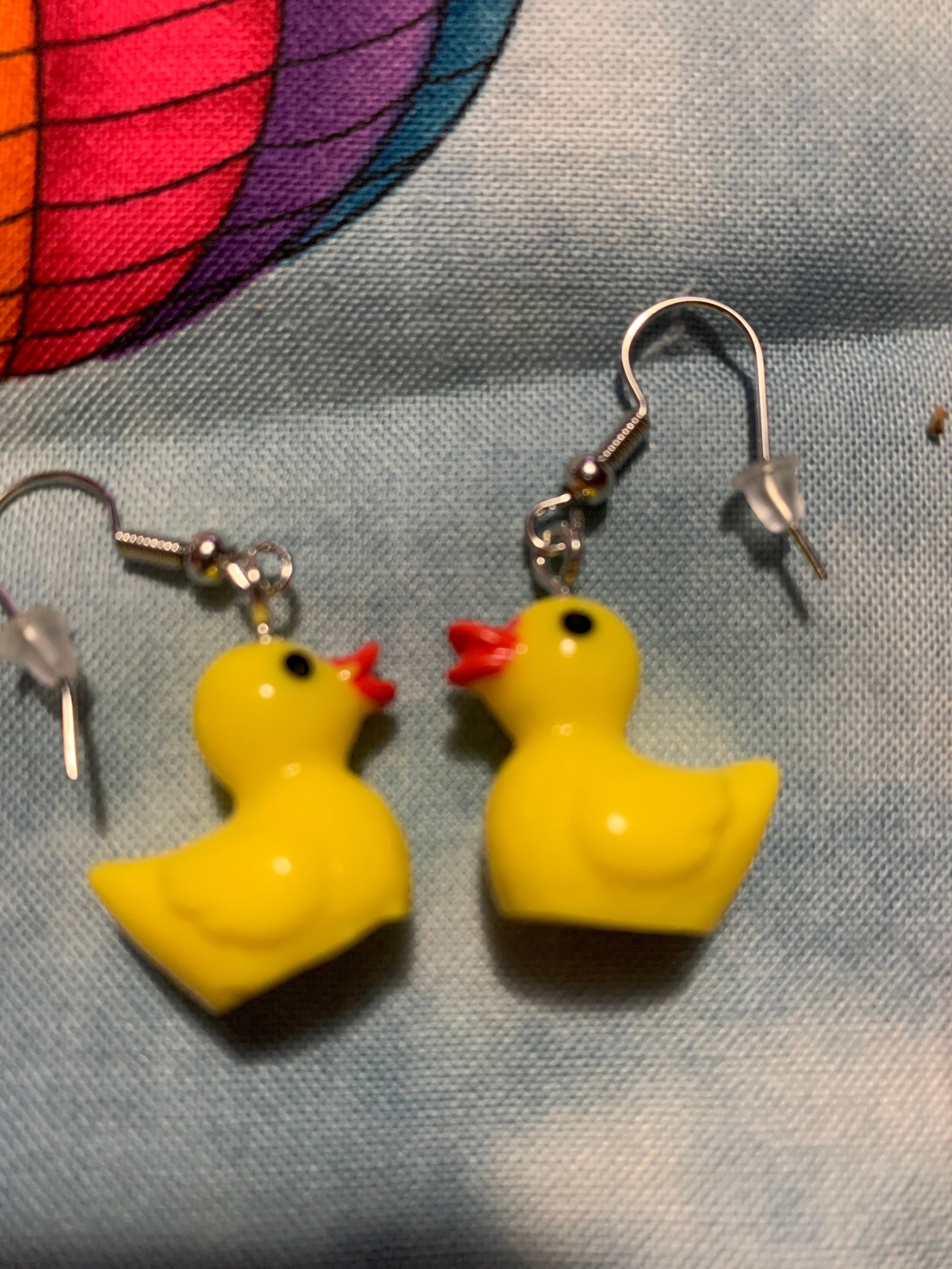 Rubber Ducky earrings Etsy