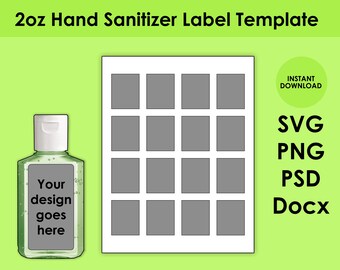 Download Sanitizer Labels Etsy