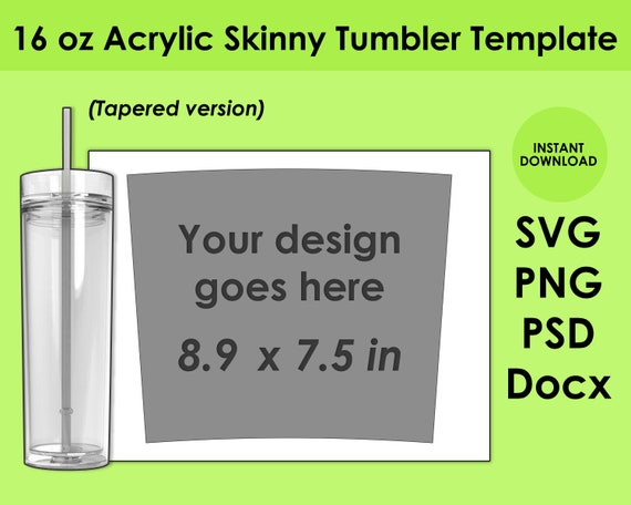 Sale!!! Skinny Tumbler - 16 Oz Acrylic Skinny Tumbler