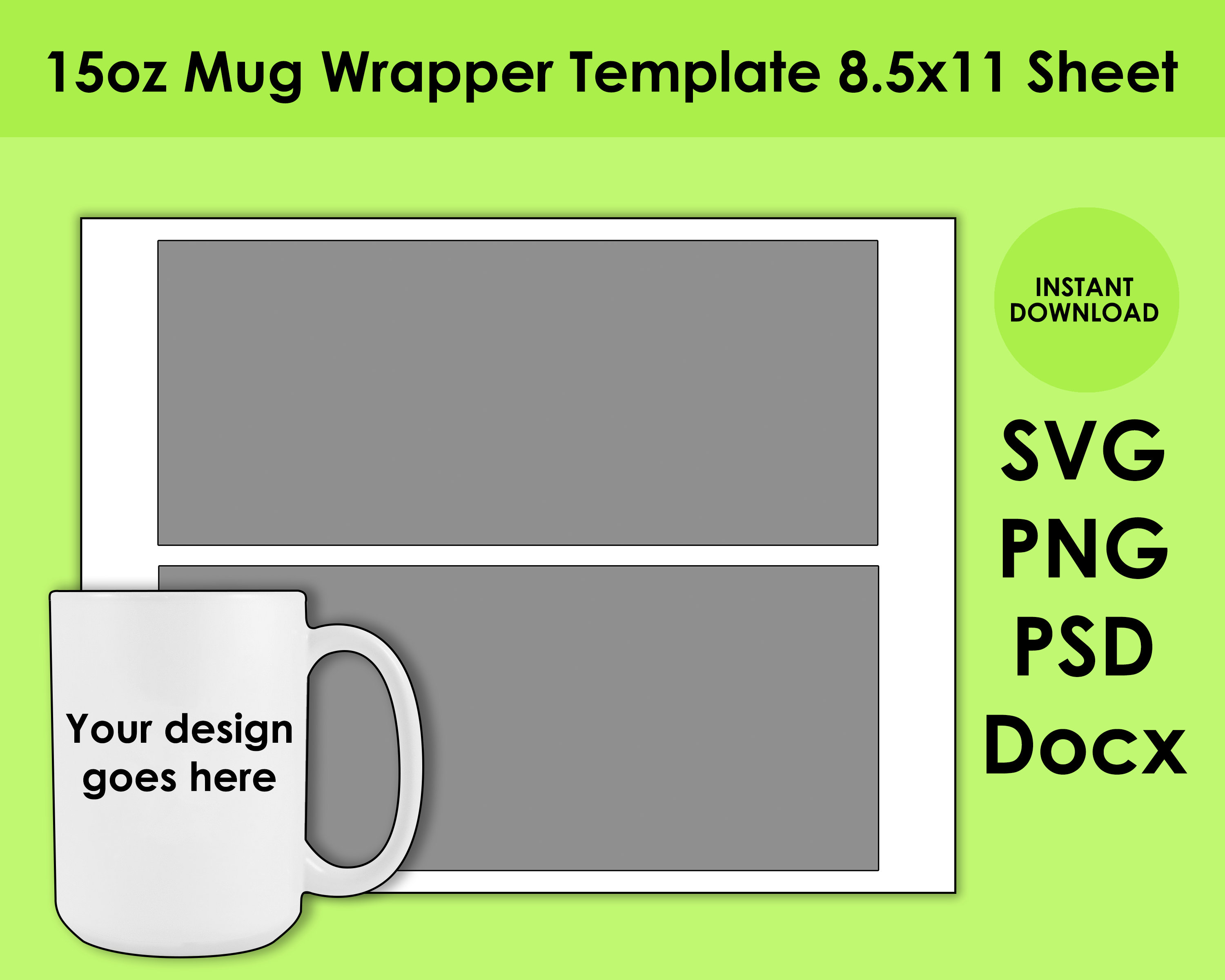 15 Oz Mug Sublimation Template Free Download