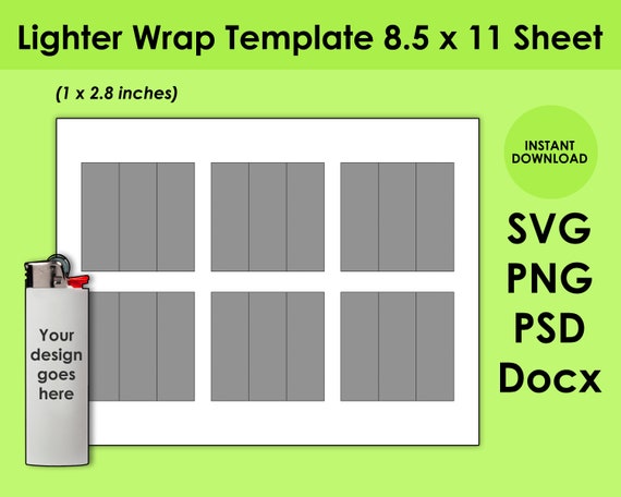 Lighter Label Template
