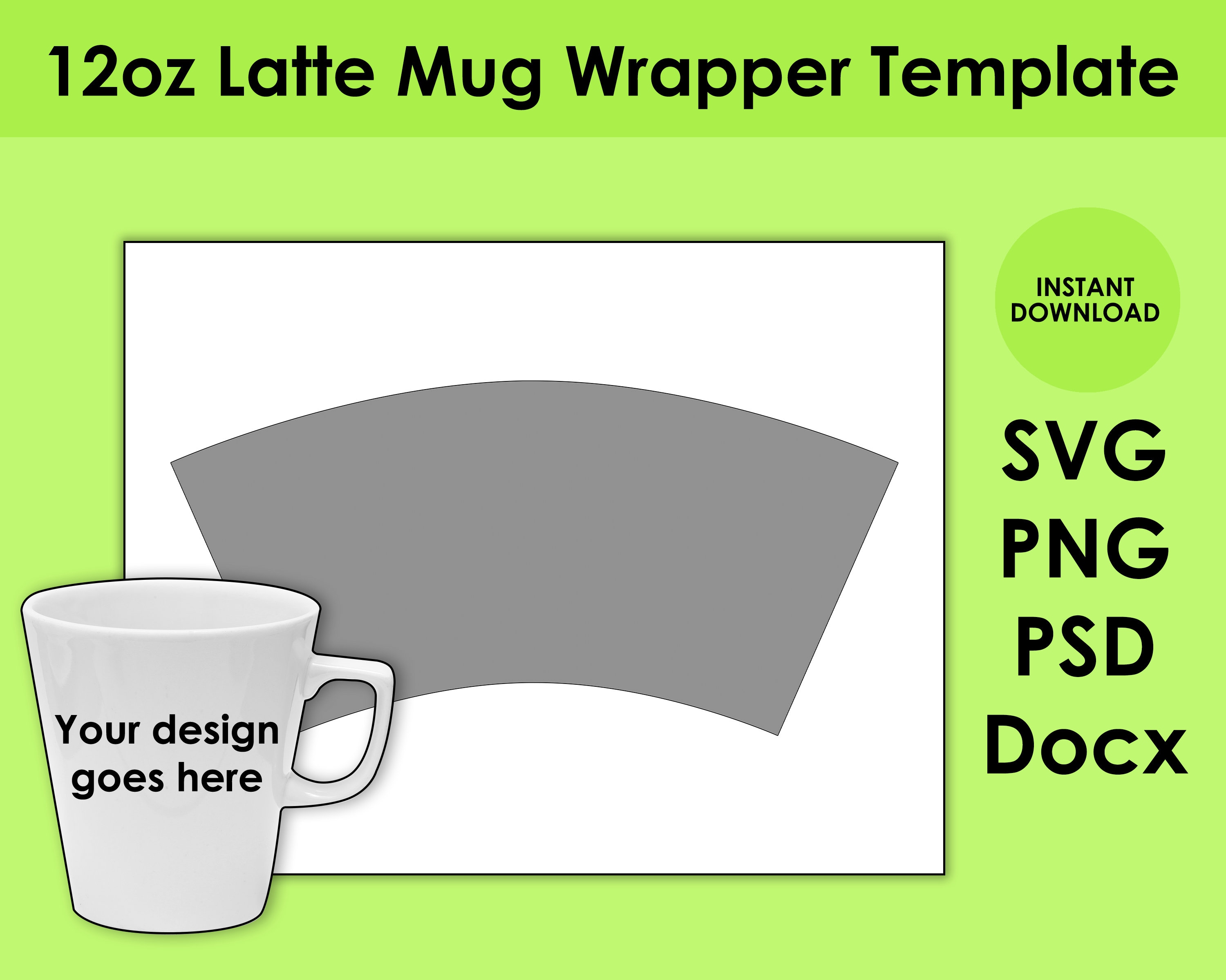 12 oz. Latte Mug - Item #MC1200 -  Custom Printed  Promotional Products