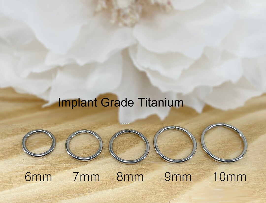 20G/18G Implant Grade Titanium Bendable Hoop Rings With Rounded Ends Etsy