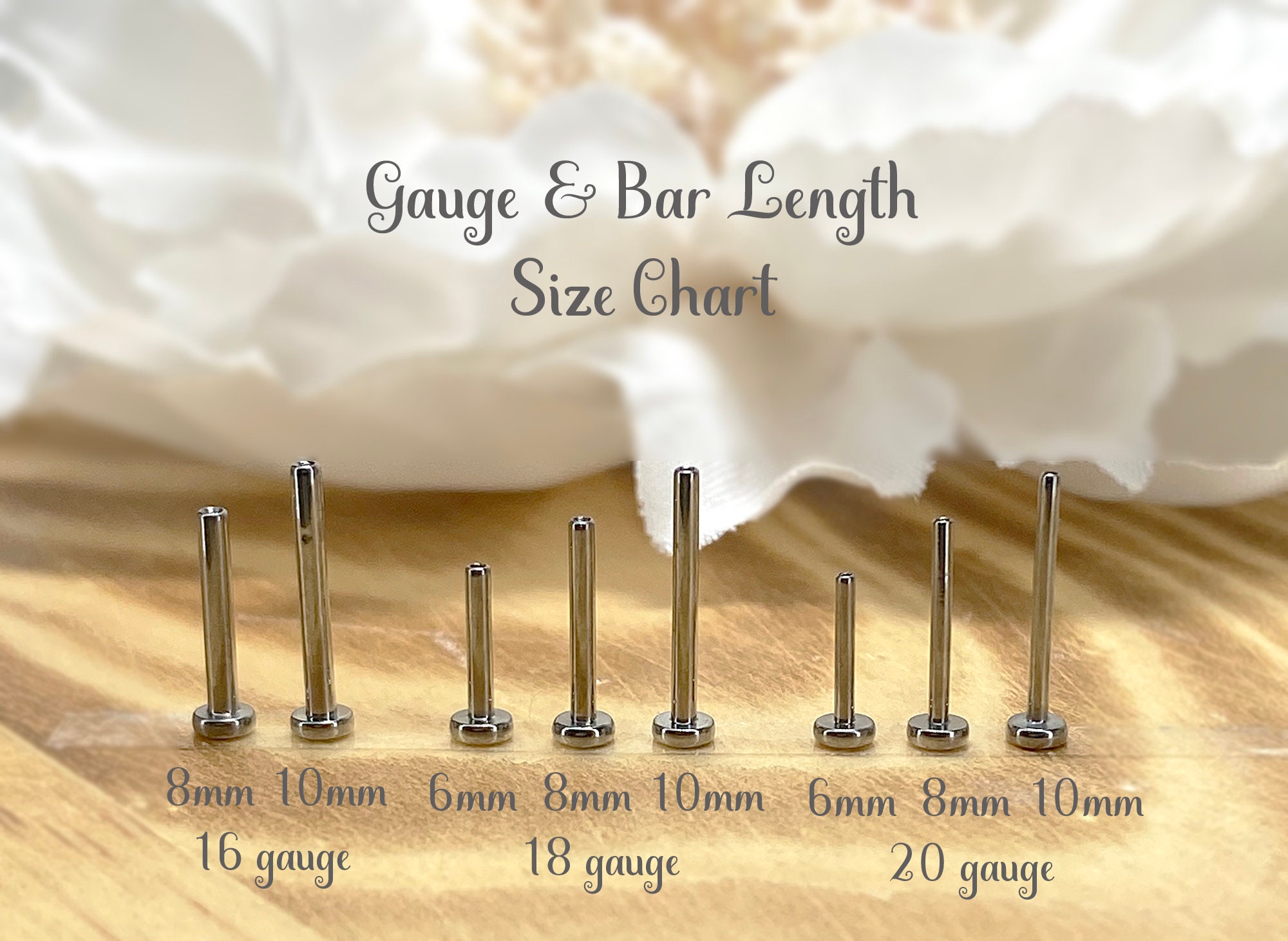 10mm Labret Bar 6mm 8mm 10mm 12mm Titanium Steel Ball Labret