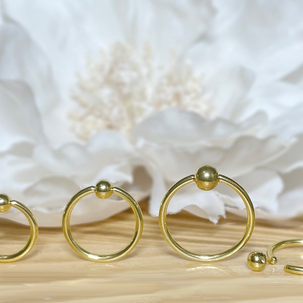 Captive Bead Ring Etsy