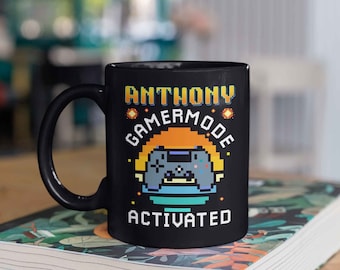 Personalized Gaming Mug, Video Games Mug, Gaming Mug, Custom Name Gaming Mug, Gift for Gamers, Games Room Decor