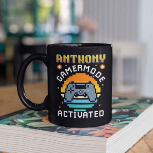 Personalized Gaming Mug, Video Games Mug, Gaming Mug, Custom Name Gaming Mug, Gift for Gamers, Games Room Decor