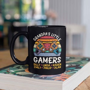 Personalized Gaming Mug, Grandpa&#39;s Little Gamer Mug, Gamer Coffee Mug, Custom Gaming Gift, Gamer Gift, Fathers Day Mug, Video Game Gift