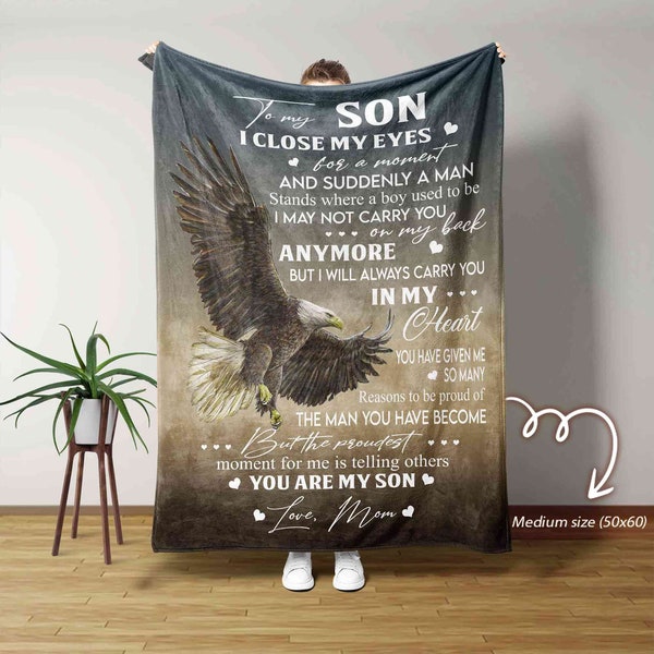 To My Son Blanket, Personalized Name Blanket, Family Blanket, Blanket For Boys And Girls, Blanket For Gifts