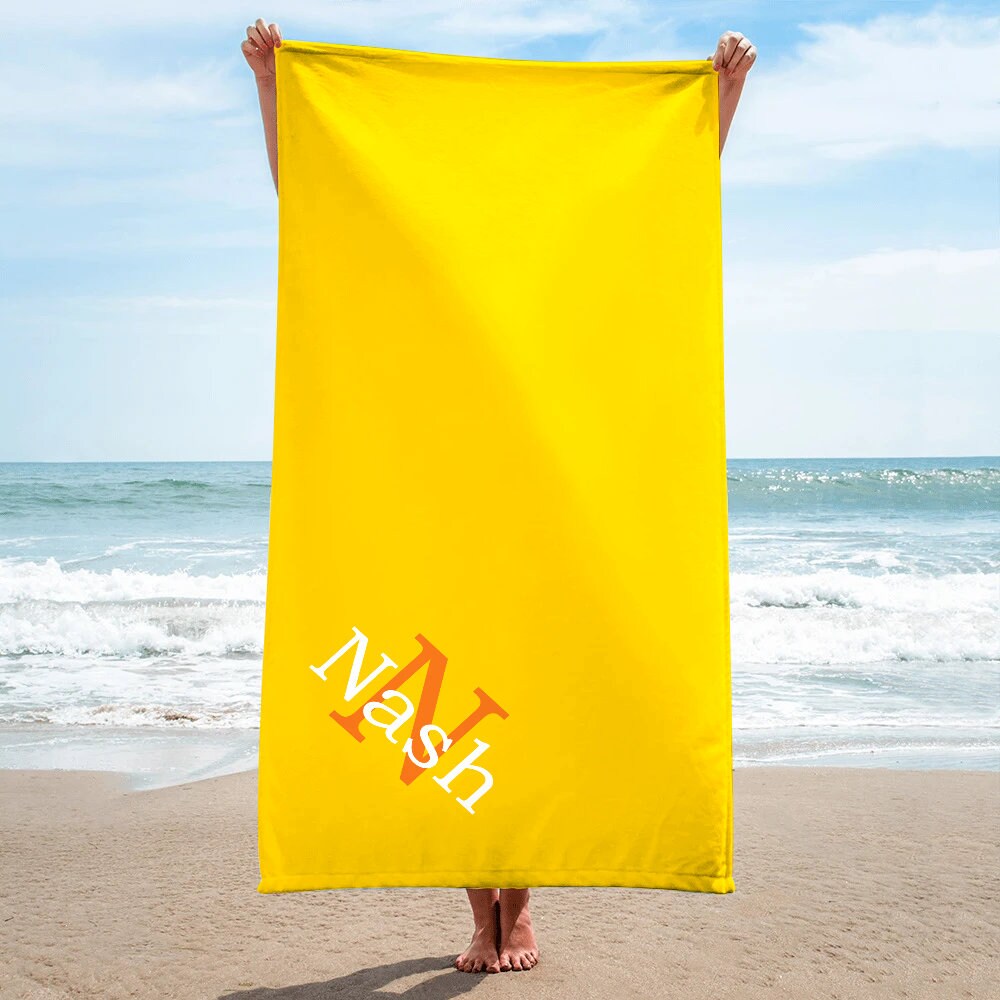 Custom Beach Towels Personalized Beach Towel Pool Towels Etsy