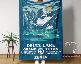 Personalized Name Blanket, Grand Tetons Blanket