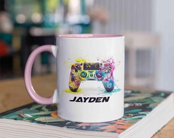 Personalized Video Gamer Coffee Mug, Gaming Mug, Gamer Mug, Video Game Mug, Custom Gaming Gift, Funny Game Lover Coffee Mug, Video Game Gift