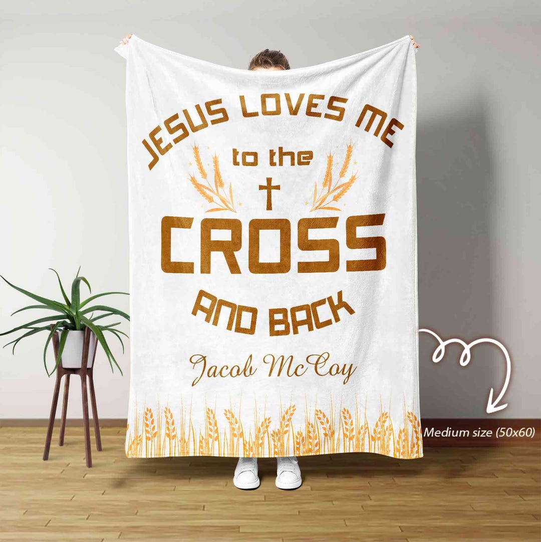 Faithful Cross Quilted Blanket NCU0VL525
