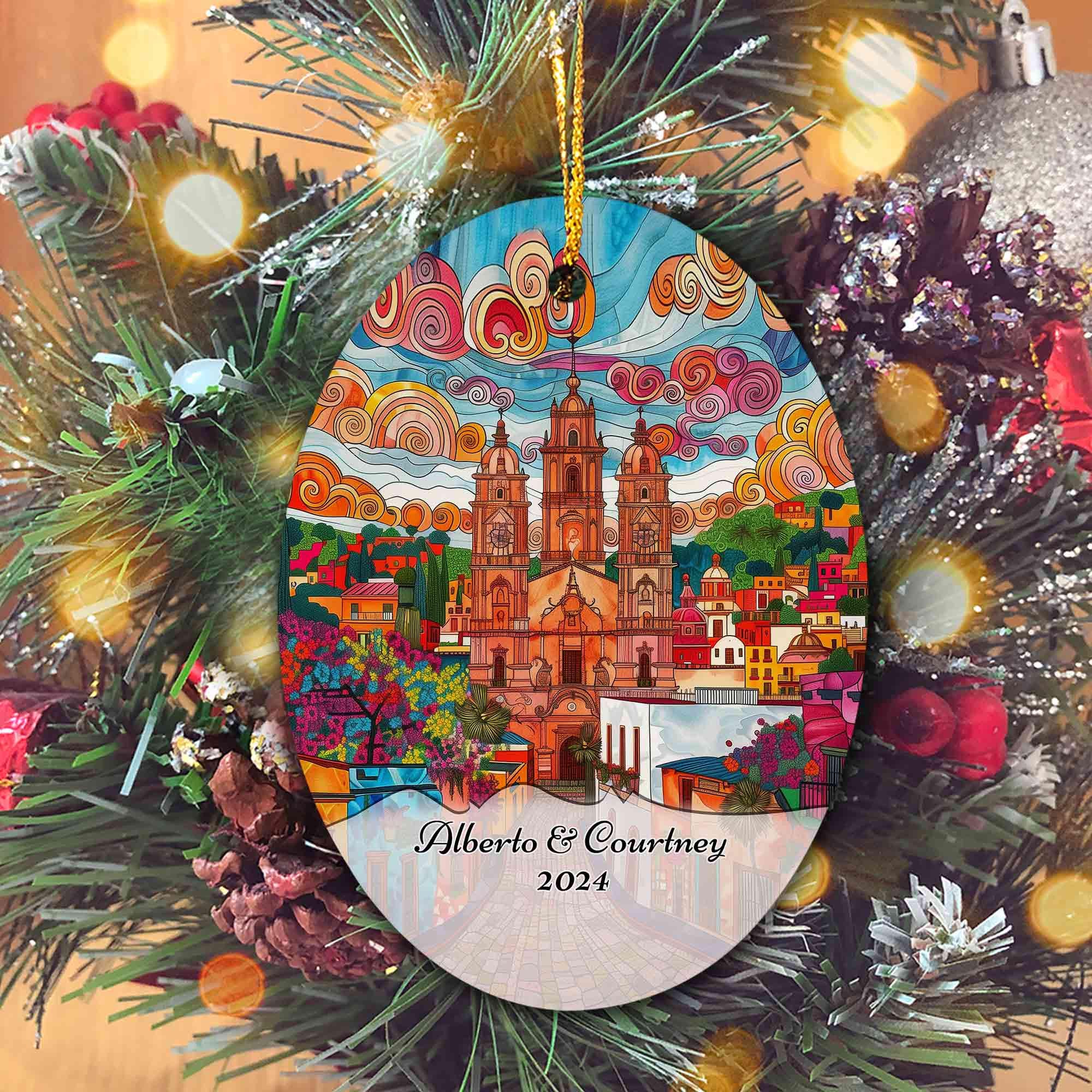 Personalisedsan Miguel De Allende Mexico Christmas Ornament, San Miguel ...