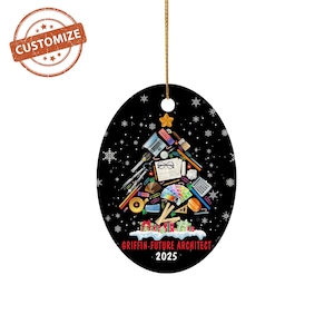Custom Architect Ornament, Architect Life, Architect Christmas Ornament, Custom Name Ornament, Gift Ornaments