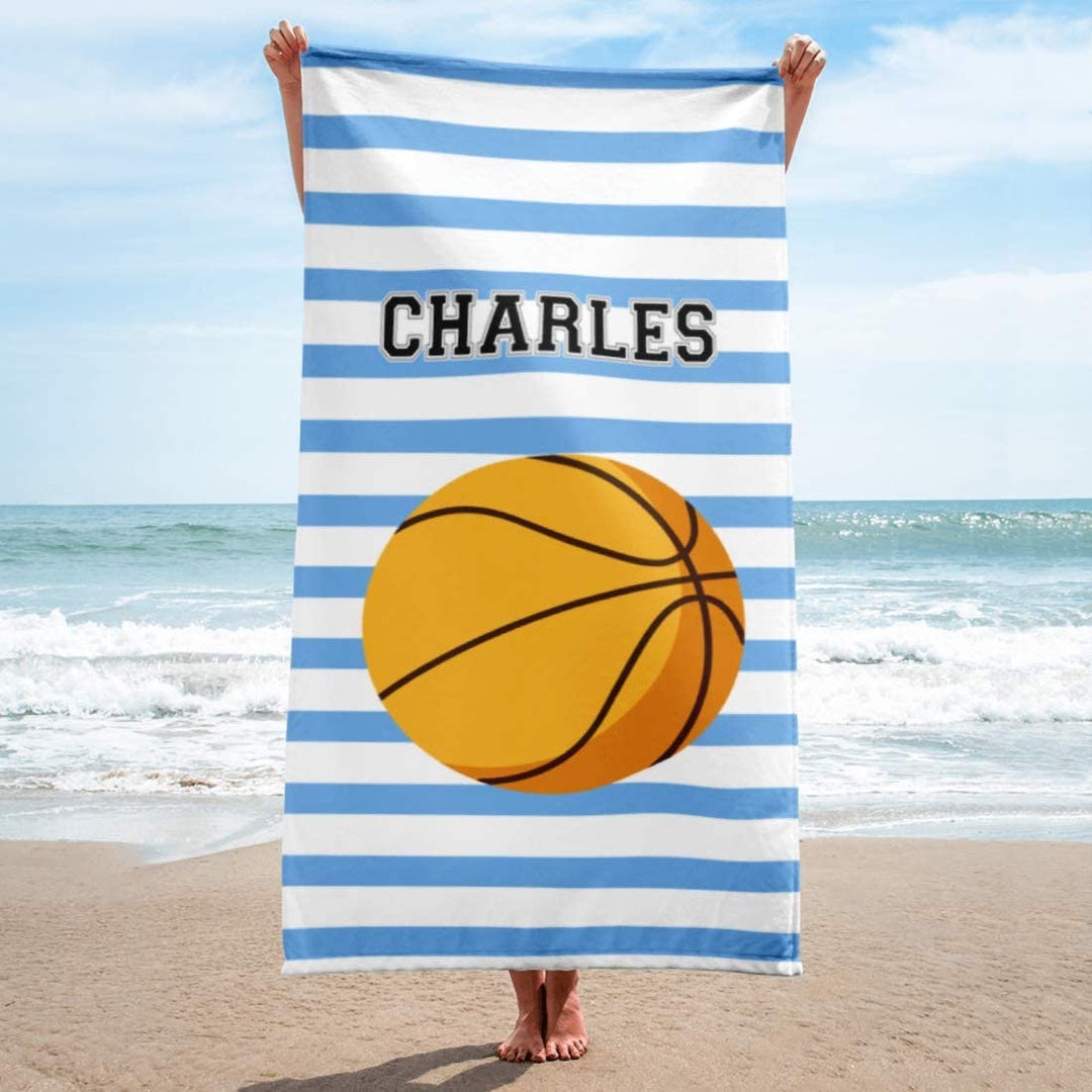 Volleyball Beach Towel, Personalized Beach Towels, Custom Beach Towels