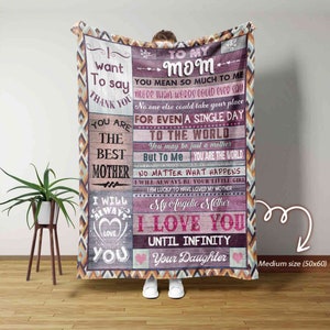 To My Mom Blanket, Personalized Name Blanket, Mother Blanket, Family Throw Blanket, Blanket For Mom, Happy Mother Day Blanket, Gift For Mom
