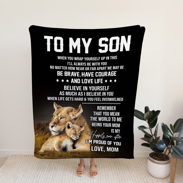 My Son Blanket Etsy