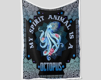Moslion Octopus Throw Blanket Ocean Aqua Animal Octopus Jellyfish Doodle Blanket Home Decorative Flannel Warm Travel Blankets 50x60 Inch for Couch Bed Black White Moslion Octopus Throw Blanket Ocean Aqua Animal Octopus Jellyfish Doodle Blanket Home Decorative Flannel Warm Travel Blankets 50x60 Inch for Couch Bed Black White