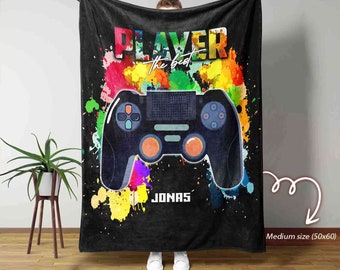 Player The Best Blanket, Gaming Blanket, Video Games Blanket, Blanket For Gamer, Custom Name Blanket, Best Gift Blanket For Gamer