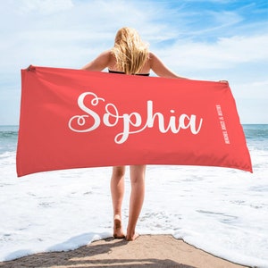 Custom Beach Towels, Personalized Beach Towel, Pool Towels, Monogrammed Beach Towels, Name Towel