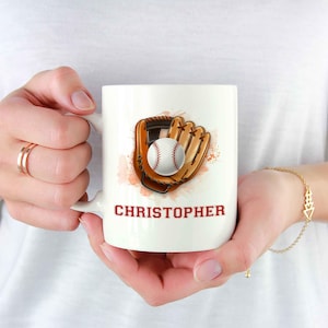 Personalized Baseball Mug, Baseball Mug, Mug for Baseball Lover, Baseball Player Mug, Baseball Team Gifts, Baseball Coach Gift Mugs