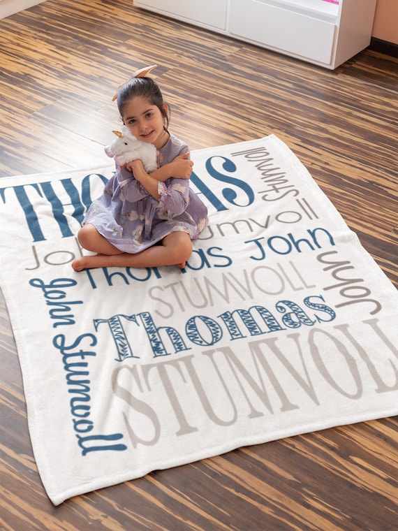 Personalized Baby Boy Blankets Custom Baby Blankets Baby Etsy