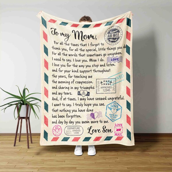 My Son Blanket Etsy