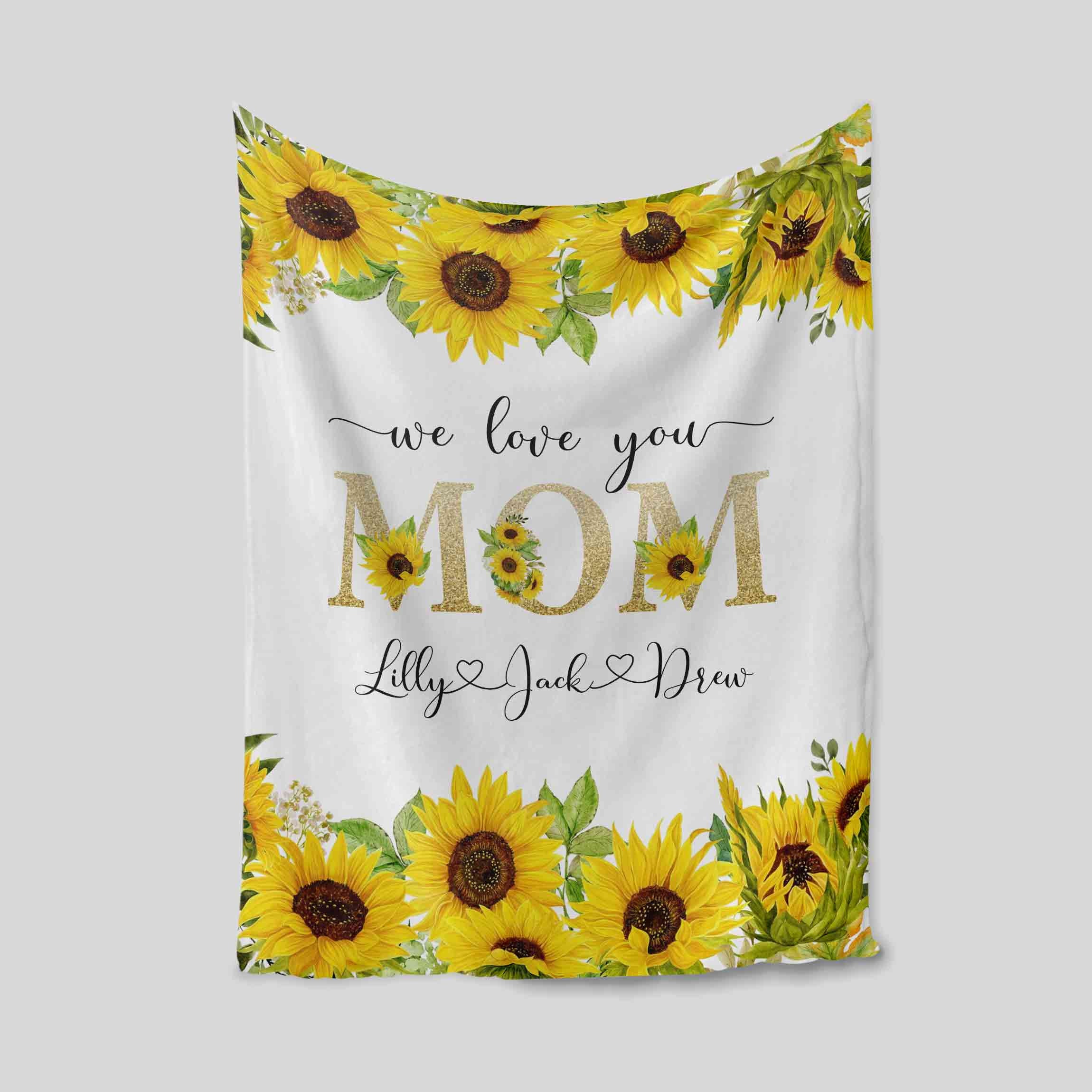 Discover Blanket For Mom, To My Mom Blanket, Mother Blanket, Letter From Son To Mom Blanket, Custom Name Blanket, Family Name Blanket